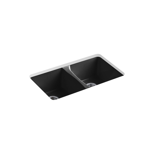 Kohler Deerfield 33" X 22" X 9-5/8" Undermount Double-Equal Kitchen Sink 5873-5U-7 - main